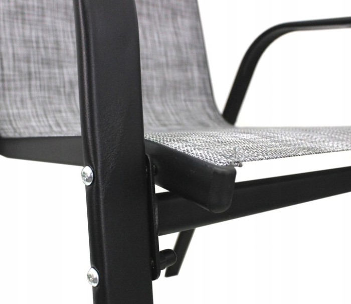 Set mobilier gradina textilene, 2 scaune, 1 canapea si 1 masa, gri deschis [3]