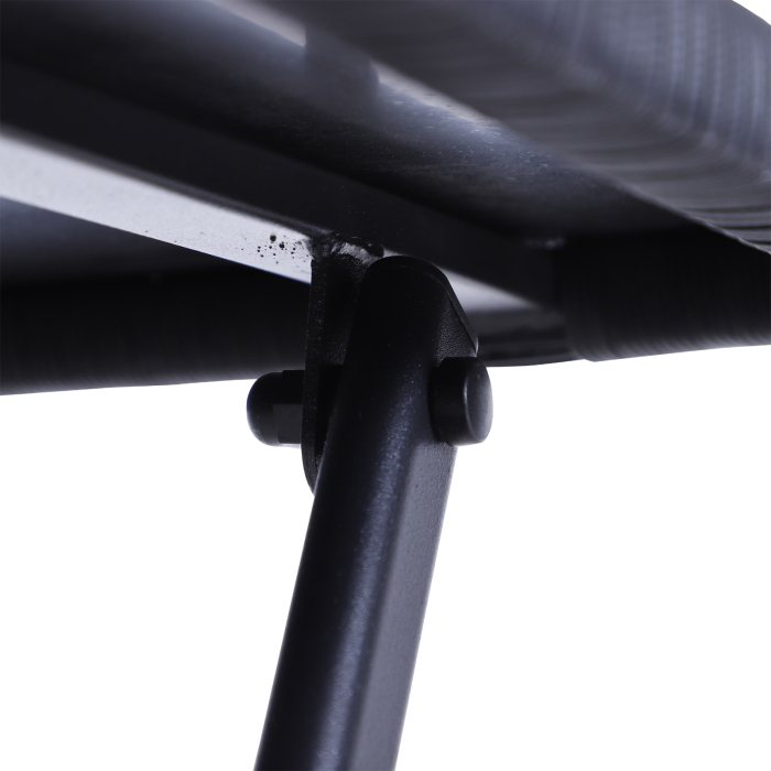  Set Mobilier pentru Gradina din Poly Ratan 3buc Set Masa si 2 Scaune pentru Gradina Pliabile Negru [8]