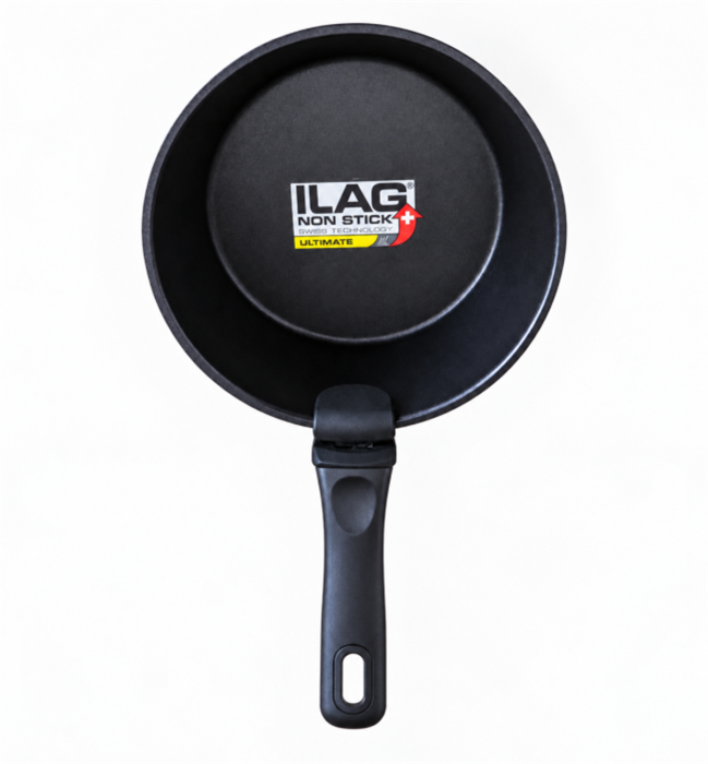Set oale HAEGER EASY FIT, 16/18/20 cm, 5 piese, Maner detasabil, Capac sticla inclus, Strat antiaderent ILAG Ultimate, Compatibile cu toate tipurile de plita, Negru [3]