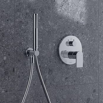 Set para de dus Duravit UV0762002010, dus, diametru 25 mm, montaj universal, racord 1/2'', para shockproof, crom [4]