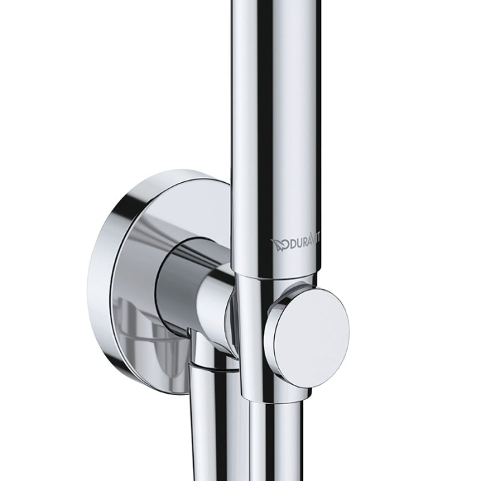 Set para de dus Duravit UV0762002010, dus, diametru 25 mm, montaj universal, racord 1/2'', para shockproof, crom [3]