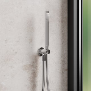 Set para de dus Duravit UV0762002010, dus, diametru 25 mm, montaj universal, racord 1/2'', para shockproof, crom [5]