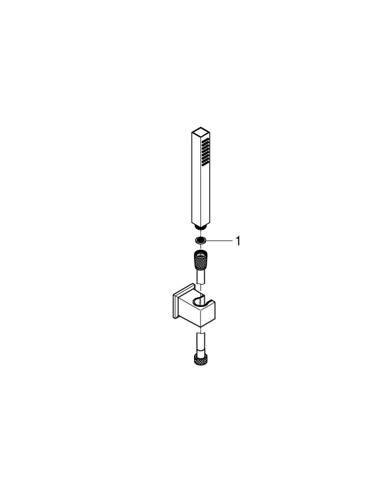 Set para de dus Grohe 26886000, Para dus SPA AQUA Cube, diametru 25 mm, montaj universal, racord 1/2'', crom [4]