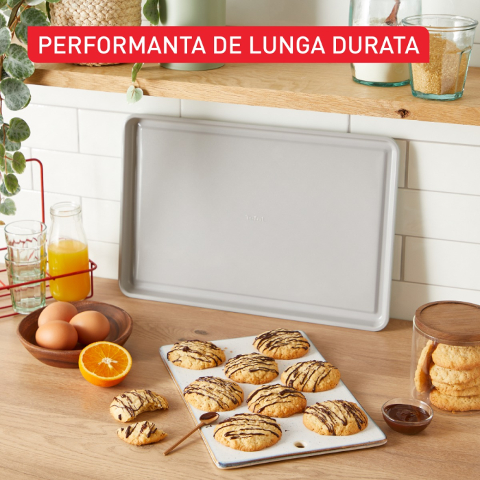Set pentru copt Tefal Ceramik J175S804, 8 piese, invelis ceramic antiaderent, design stivuibil, verde [12]