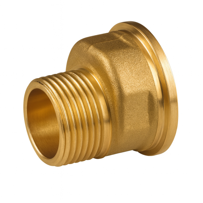 Set racorduri excentrice alama Giacomini P15EY014, filet interior 1” x filet exterior 3/4”, cu piulita si garnitura [1]