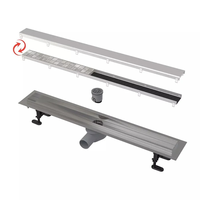 Set rigolă duș cu capac faianțabil, Alcadrain, APZ2012-OPTION6 Optimal 55 cm [2]