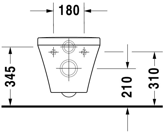 Set vas WC Duravit 45510900A1, DuraStyle, montaj suspendat, tip clatire jet de apa, tip evacuare orizontala, alb [16]