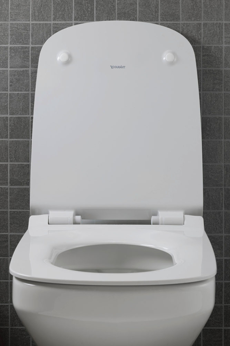Set vas WC Duravit 45510900A1, DuraStyle, montaj suspendat, tip clatire jet de apa, tip evacuare orizontala, alb [12]