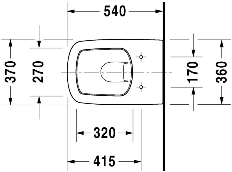 Set vas WC Duravit 45520900A1, DuraStyle, montaj suspendat, tip clatire jet de apa, tip evacuare orizontala, alb [13]