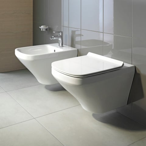 Set vas WC Duravit 45520900A1, DuraStyle, montaj suspendat, tip clatire jet de apa, tip evacuare orizontala, alb [7]