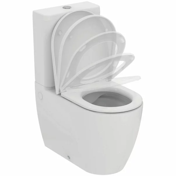 Set vas WC Ideal Standard Ellisse rimless BTW cu capac softclose alb si rezervor [7]