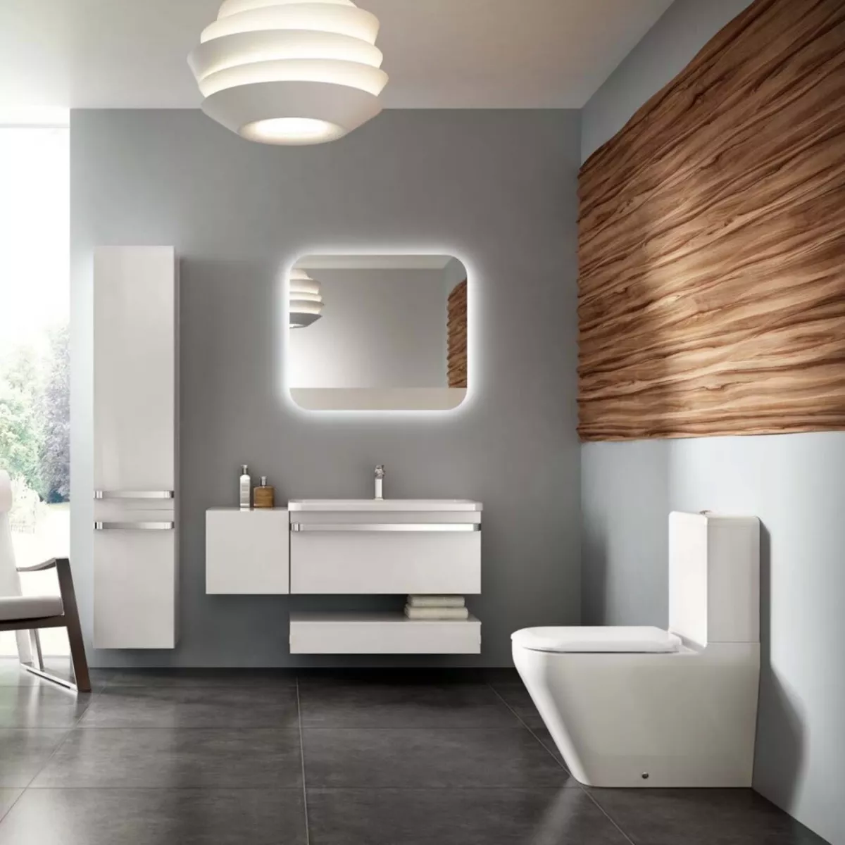 Set vas WC Ideal Standard Tonic II, pe podea, Aquablade, capac SoftClose, alb, K316901 [4]