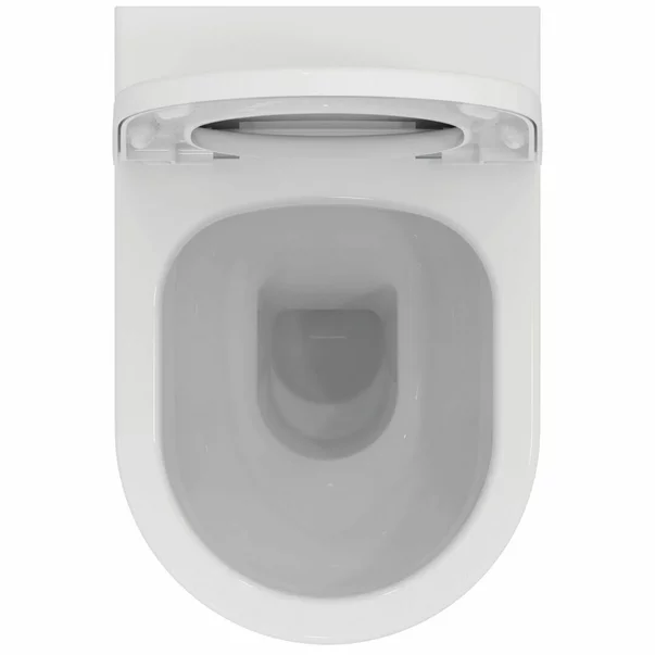 Set vas WC pe pardoseala Ideal Standard Ellisse rimless cu capac softclose alb [2]