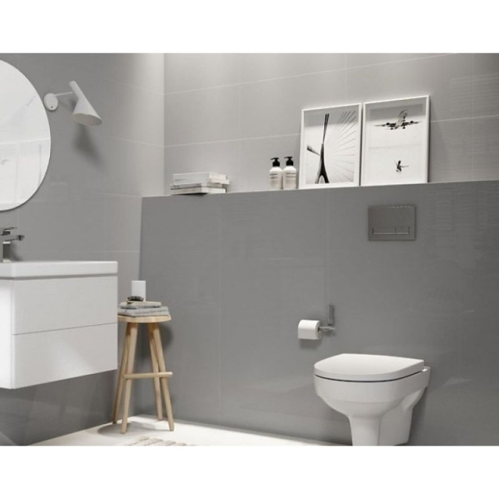 Set vas WC suspendat, Cersanit, City, Rimless, cu capac Soft-Close si Easy Off inclus [4]