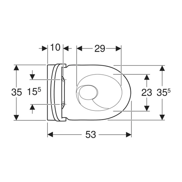 Set vas WC suspendat Geberit Acanto TurboFlush cu capac softclose alb lucios [6]