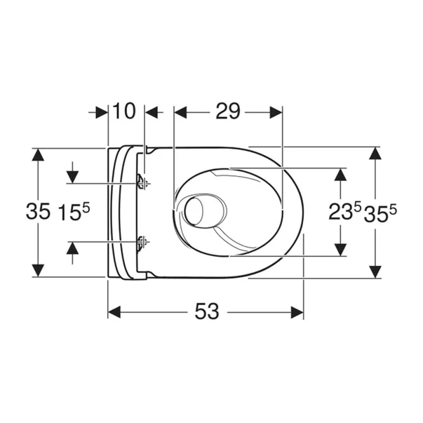 Set vas WC suspendat Geberit iCon TurboFlush cu capac softclose alb lucios [5]