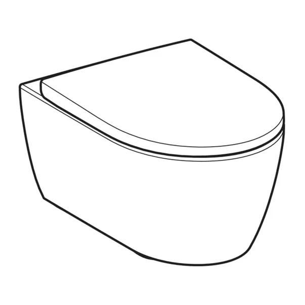 Set vas WC suspendat Geberit iCon TurboFlush cu capac softclose alb lucios [2]