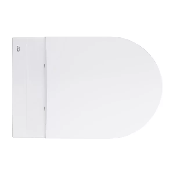 Set vas WC suspendat Grohe Bau Ceramic Rimless alb cu capac, clapeta si rezervor incastrat [9]