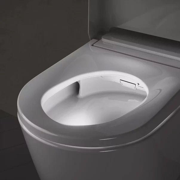 Set vas WC suspendat Grohe Sensia Pro Rimless cu functie bideu electric alb lucios si capac softclose [9]