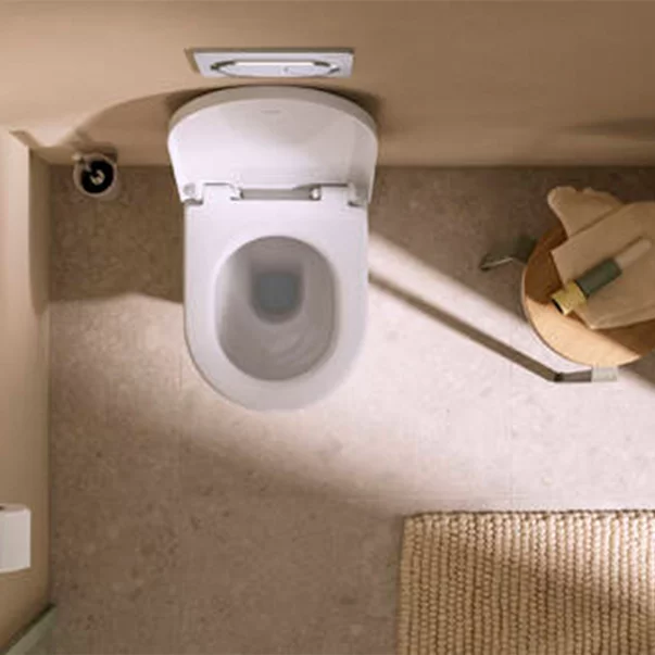 Set vas WC suspendat Hansgrohe GladeLake S AquaChannel Flush cu capac softclose alb lucios [2]