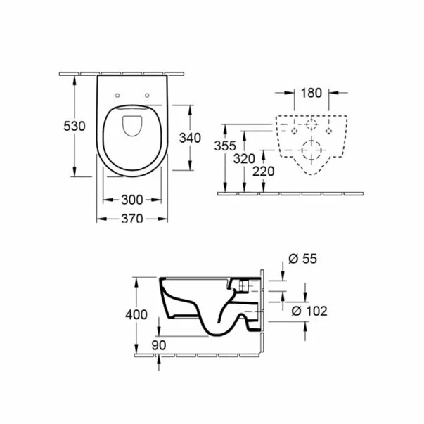 Set vas wc suspendat Villeroy&Boch Avento Direct Flush cu capac soft close [3]