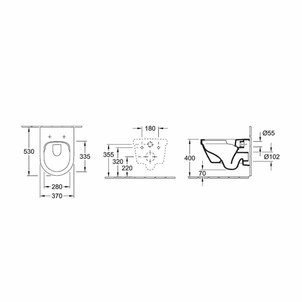 Set vas wc suspendat Villeroy&Boch Omnia Architectura DirectFlush cu capac softclose alb [2]