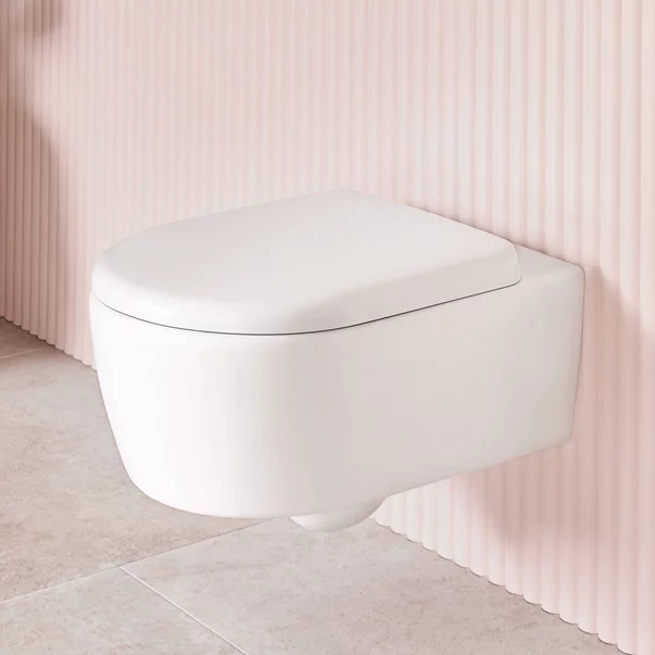 Set vas WC suspendat Villeroy&Boch Skyla TwistFlush Rimless alb cu capac softclose [3]