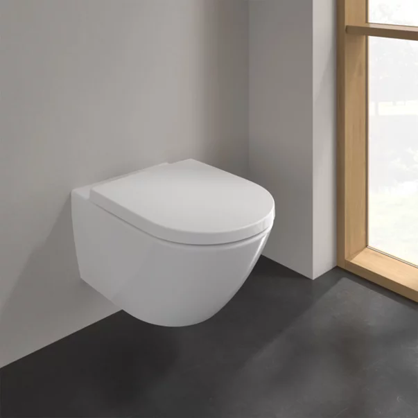 Set vas WC suspendat Villeroy&Boch Subway 3.0 CeramicPlus TwistFlush alb cu capac softclose [2]