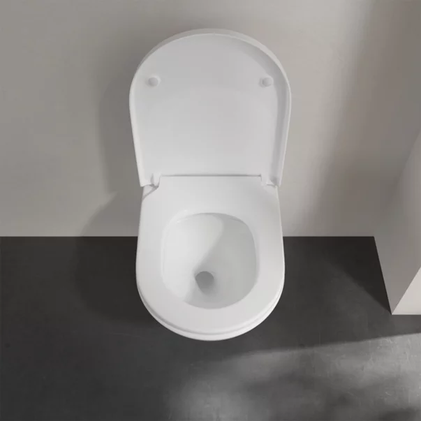 Set vas WC suspendat Villeroy&Boch Subway 3.0 CeramicPlus TwistFlush alb cu capac softclose [6]
