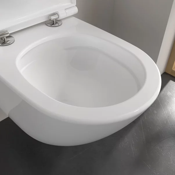 Set vas WC suspendat Villeroy&Boch Universo TwistFlush Rimless alb alpin cu capac softclose [7]