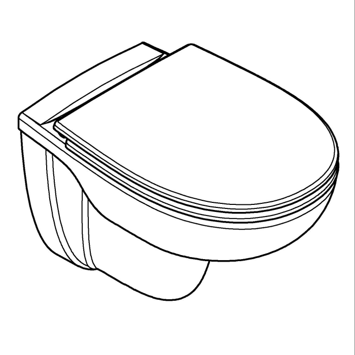 Set WC Grohe 112949SH00, Bau Ceramic, suspendat, Rimless, capac SoftClose, alb [14]
