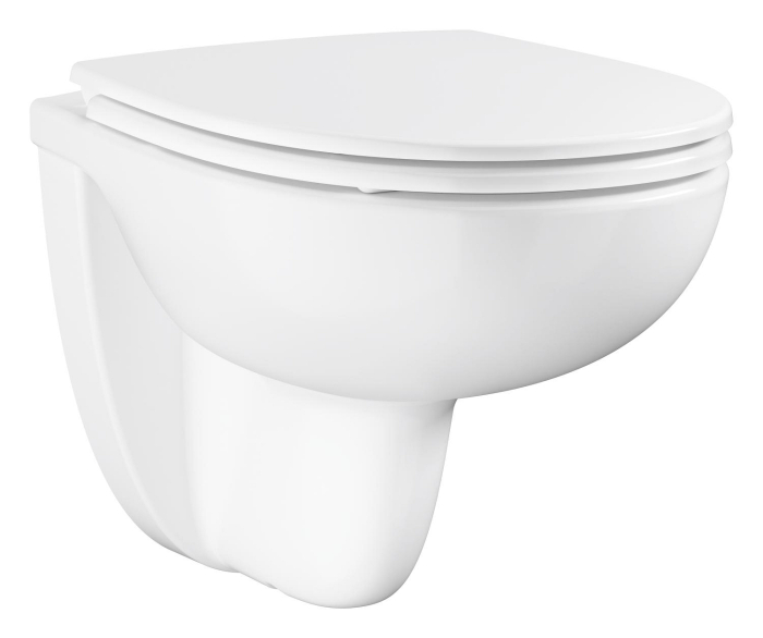 Set WC Grohe 112949SH00, Bau Ceramic, suspendat, Rimless, capac SoftClose, alb [2]