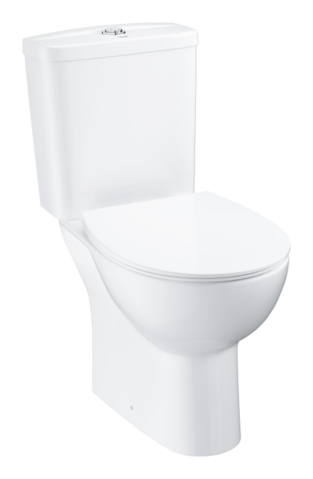 Set WC Grohe 39942000, 364 mm, 776 mm, 626 mm, capac softclose, pe podea, interior zona montaj, jet de apa, Alb [2]