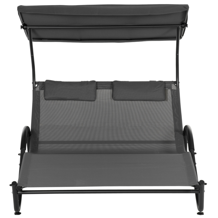  sezlong cu Parasolar - 2 Persoane [7]