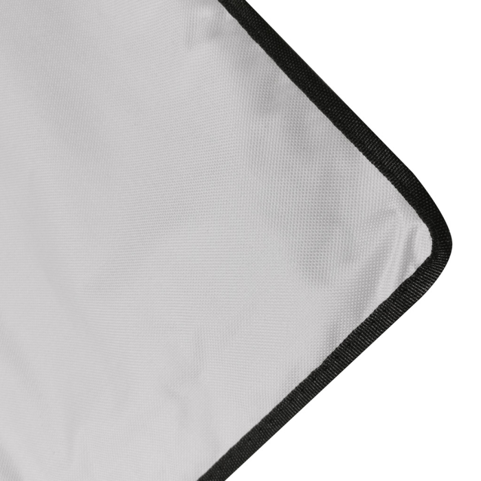 Sezlong de plaja pliabil, spatar cu cadru metalic, reglabil, 150x47 cm, gri [4]