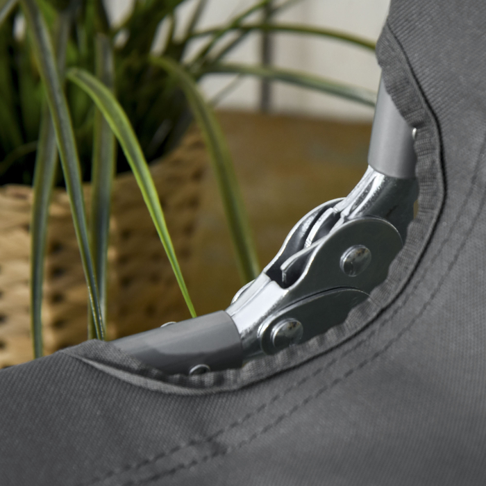  Sezlong pentru Gradina Pliabil din Metal si Tesut Oxford Respirabil [9]