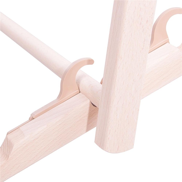 Sezlong pliabil din lemn de fag, autoasamblare, 120kg, gri deschis [8]