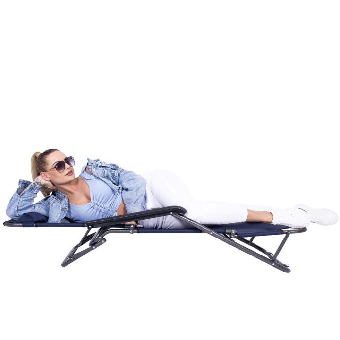 Sezlong pliabil GC12, Relax Zero Gravity, 80x60x153cm, Albastru inchis [8]