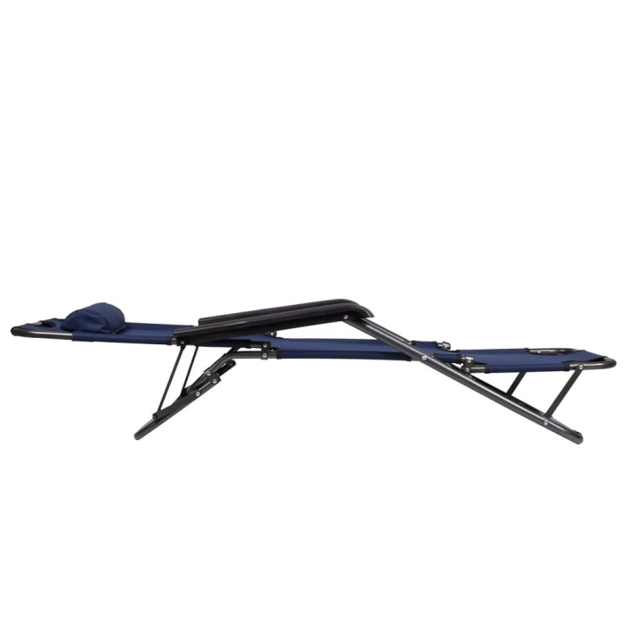 Sezlong pliabil GC12, Relax Zero Gravity, 80x60x153cm, Albastru inchis [12]