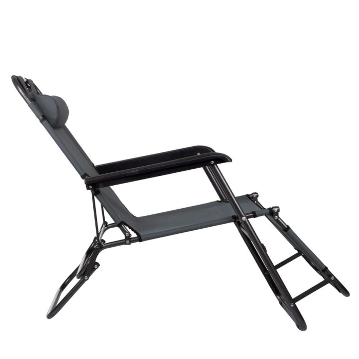 Sezlong pliabil GC13, Relax Zero Gravity, 80x60x153cm, Gri [21]