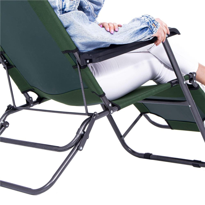 Sezlong pliabil SERSIMO GC5, Relax Zero Gravity, 80x60x153cm, Verde [21]