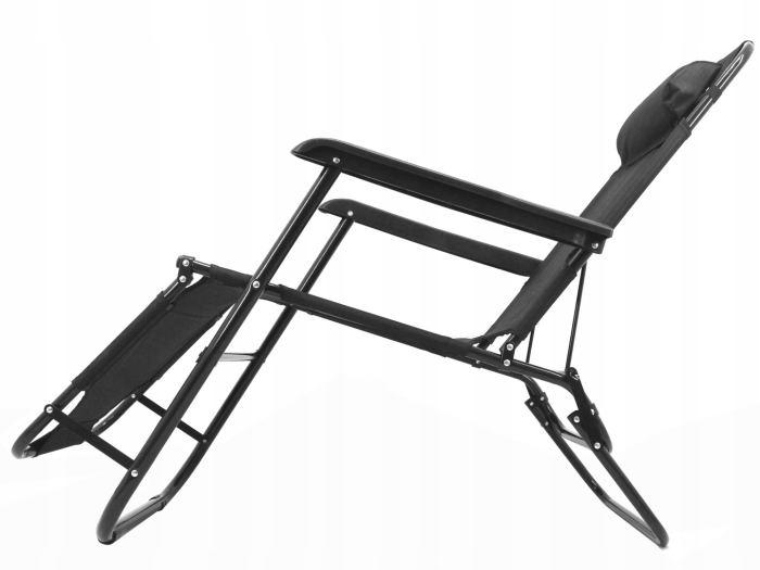 Sezlong pliabil  Relax Zero Gravity, 80x60x153cm, Negru [4]
