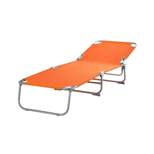 Sezlong pliant  186 x 56 cm, pentru plaja sau gradina, portocaliu, capacitate 110kg [4]