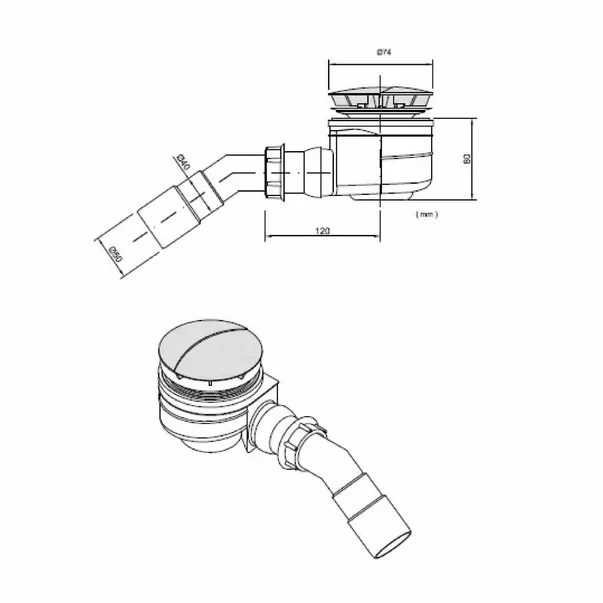 Sifon cadita crom Gala Esfera 52 [2]