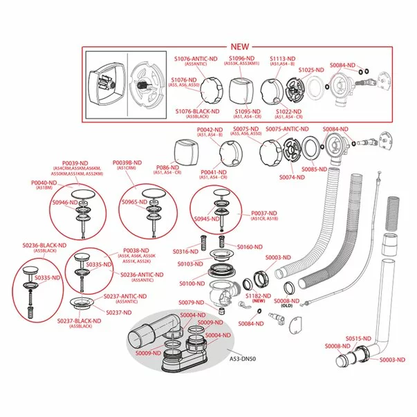 Sifon cu preaplin automat Alca A55ANTIC bronz-antic [3]