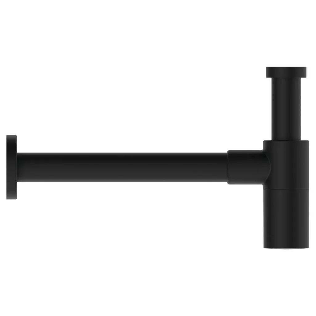 Sifon lavoar Ideal Standard T4441XG, 1 1/4'', universal, alama, slid metalic, ornament, mat, negru [2]