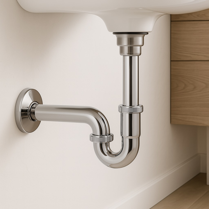 Sifon lavoar Remer Rubinetterie Minutery 971Z114, tip S, 1” 1/4, crom lucios, anti-miros neplacut, zamac [1]