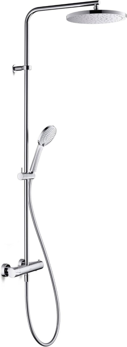 Sistem de dus Duravit B24280008010, B.2, tip incastrare aparent, pentru dus, pentru un dus confortabil zilnic, crom [4]