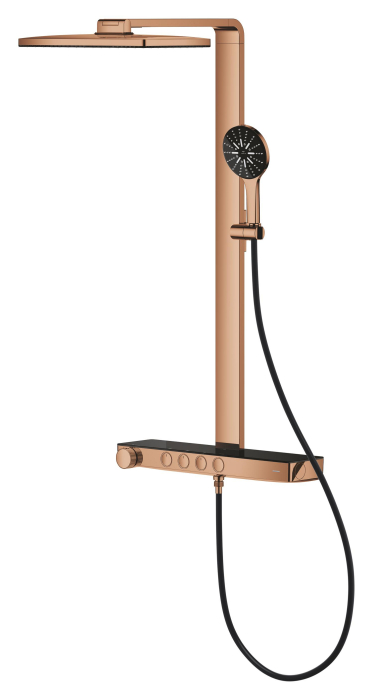 Sistem de dus Grohe 100961DA00 SPA Aqua Pure, termostat, palarie dus 400 mm, debit 8.7 l/min, cupru lucios [4]