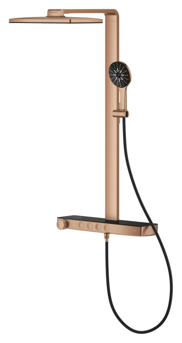 Sistem de dus Grohe 100962DL00 SPA Aqua Pure, termostat, palarie dus 400 mm, 3 functii para dus, cupru mat [4]